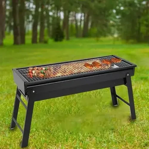 GrandGrill 25-Inch Portable Stainless Steel BBQ